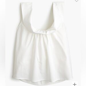 J.Crew Sleeveless Scoopneck Top with Foldover Neckline Size XS